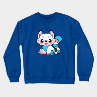 Transgender Pride Red Panda Crewneck Sweatshirt